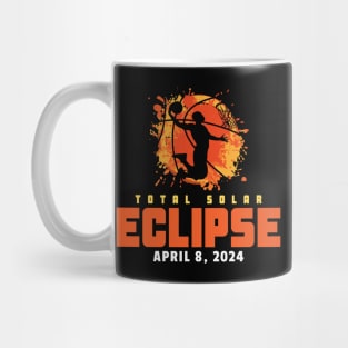 Total Solar Eclipse 2024 Basketball Mug